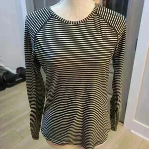 Athleta Striped Shell Top